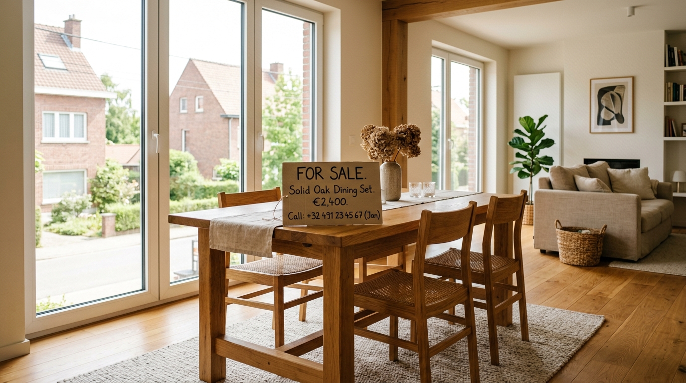 How to Sell Furniture Fast in Belgium — Without Underselling Yourself
